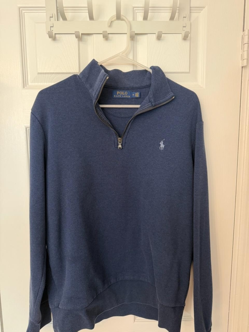 Ralph Lauren Polo Navy Half-Zip Pullover Sweater